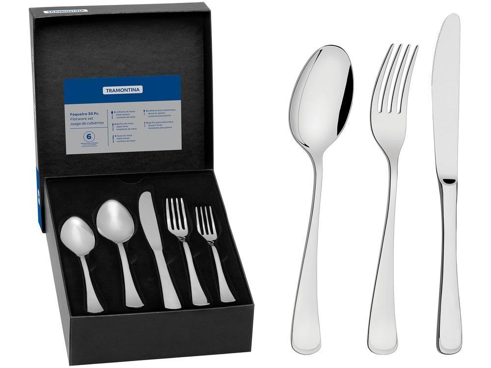 Faqueiro Tramontina Inox 30 Peças para Sobremesa Monaco - 1