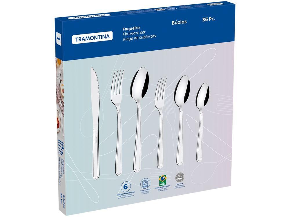 Faqueiro Tramontina Inox 36 Peças Búzios - 6