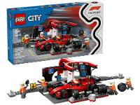 LEGO Pit Stop e Equipe de Box de F1 com Carro da  - 1