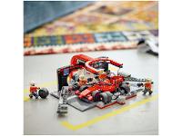 LEGO Pit Stop e Equipe de Box de F1 com Carro da 