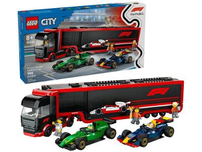 LEGO Caminhão de F1 com Carros de F1 RB20 e AMR24