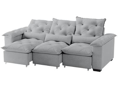 Sofá 4 Lugares Retrátil Prime Império Sol Colchões e Estofados