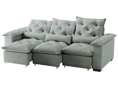 Sofá 4 Lugares Retrátil Prime Império Sol Colchões e Estofados