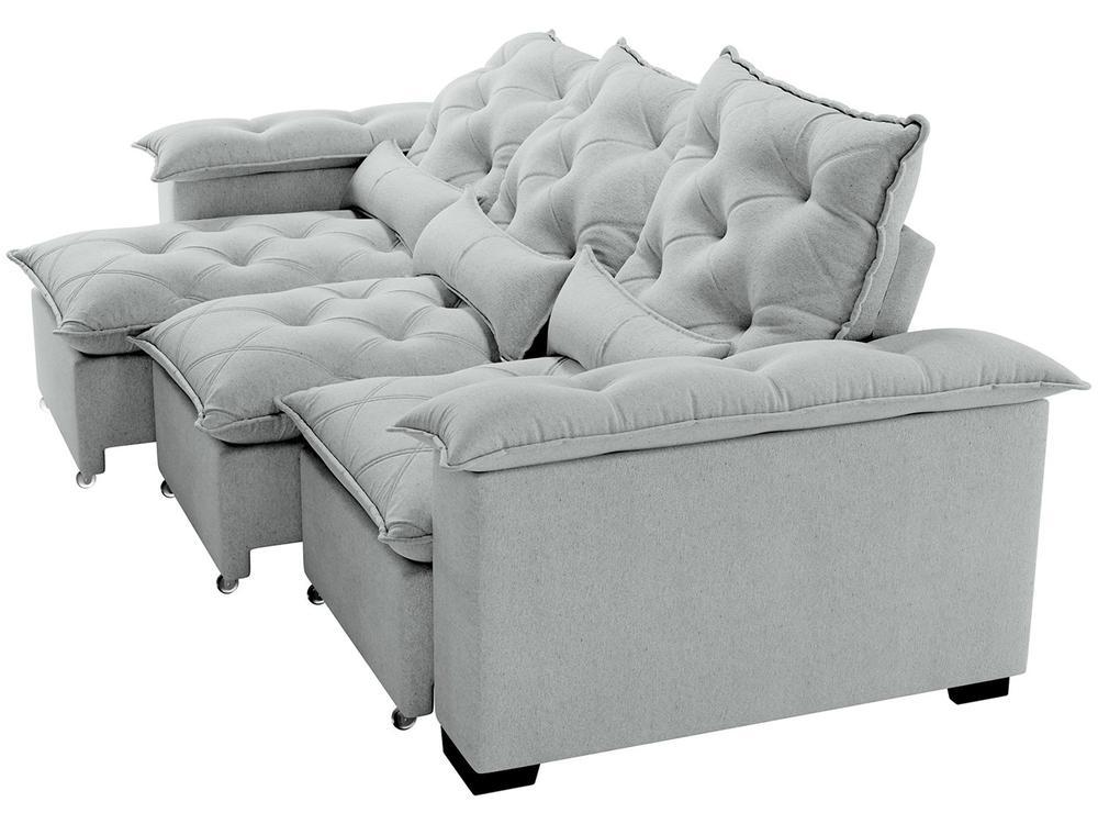 Sofá 4 Lugares Retrátil Prime Império Sol Colchões e Estofados - 3