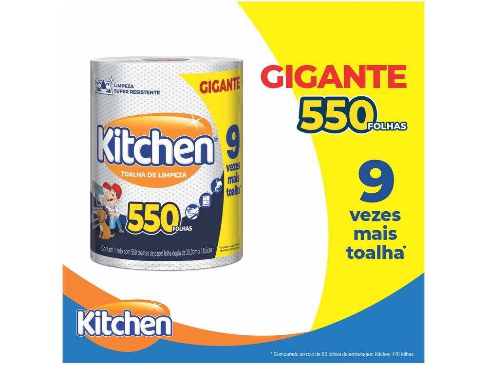 Papel Toalha Folha Dupla Gigante Softys Kitchen 550 Folhas - 2