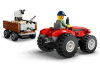 LEGO Trator de Fazenda Vermelho com Trailer e  - 6