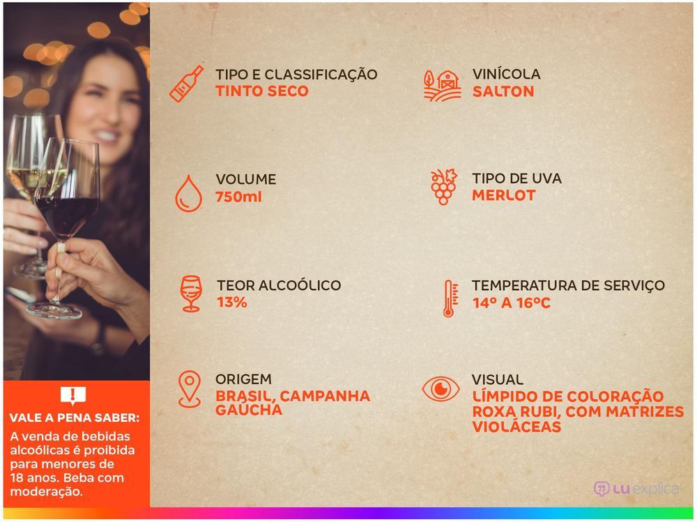 Vinho Tinto Seco Salton Classic Merlot - 3