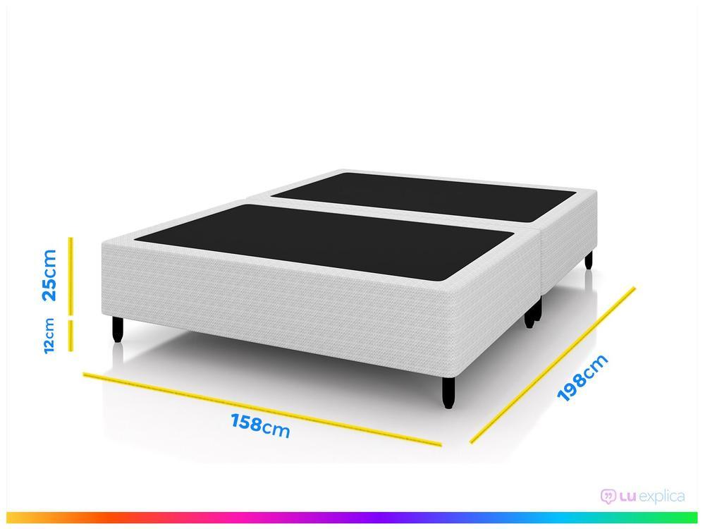Base Cama Box Queen Plumatex Colchões 37x158x198cm Turim Maxx - 3