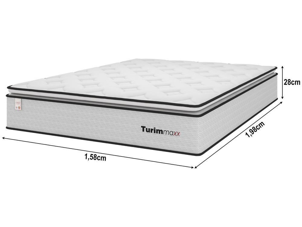 Colchão Queen Plumatex Colchões de Molas Ensacadas 28x158x198cm Turim Maxx - 7