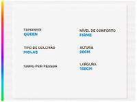 Colchão Queen Plumatex Colchões de Molas Ensacadas 28x158x198cm Turim Maxx - 3