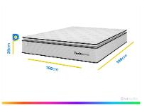 Colchão Queen Plumatex Colchões de Molas Ensacadas 28x158x198cm Turim Maxx