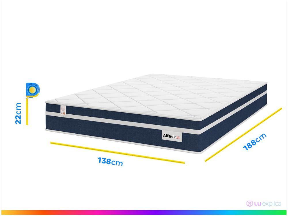 Colchão Casal Plumatex Colchões de Molas Ensacadas 22x138x188cm Alfa Maxx - 4