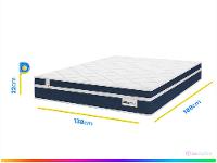 Colchão Casal Plumatex Colchões de Molas Ensacadas 22x138x188cm Alfa Maxx