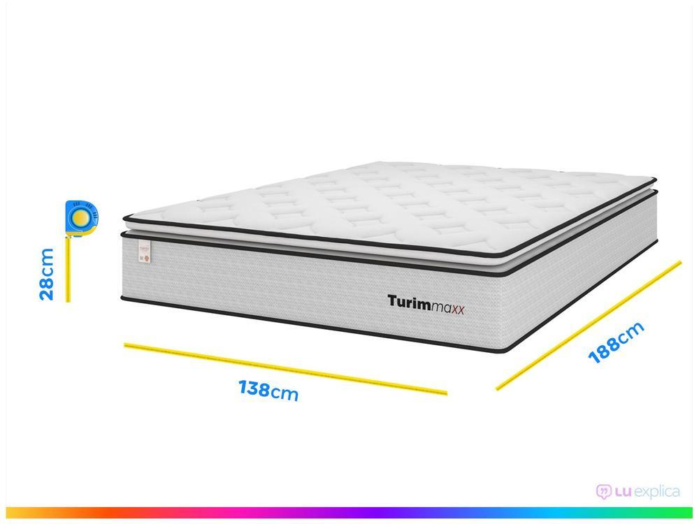 Colchão Casal Plumatex Colchões de Molas Ensacadas 28x138x188cm Turim Maxx - 4