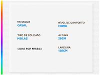 Colchão Casal Plumatex Colchões de Molas Ensacadas 28x138x188cm Turim Maxx - 3