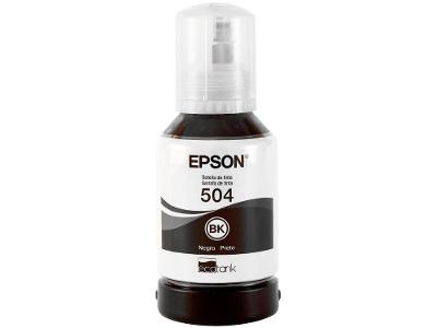 Garrafa de Tinta Epson EcoTank T504 Preto Original Refil
