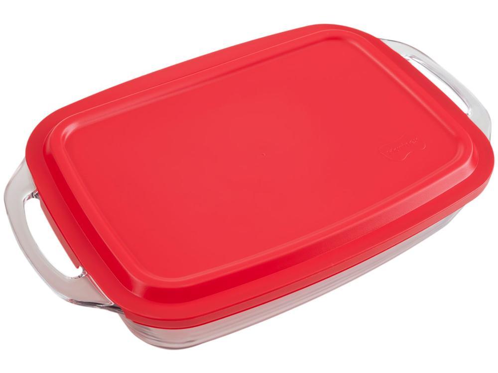 Assadeira de Vidro Retangular com Alças Marinex Seletta - 1