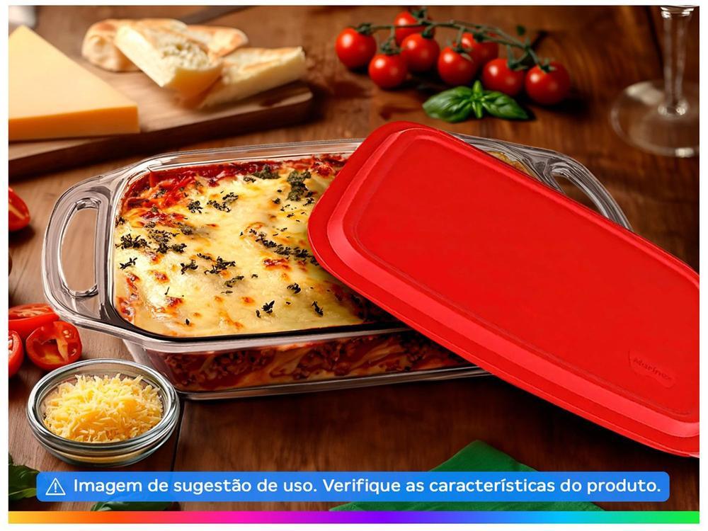 Assadeira de Vidro Retangular com Alças Marinex Seletta - 2