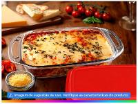 Assadeira de Vidro Retangular com Alças Marinex Seletta - 3