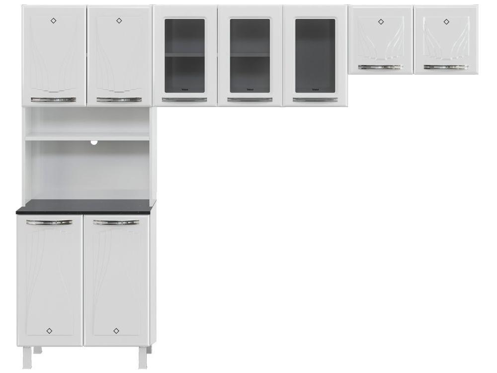 Balcão de Cozinha Telasul Aço 3 Portas 2 Gavetas Ágata - 6