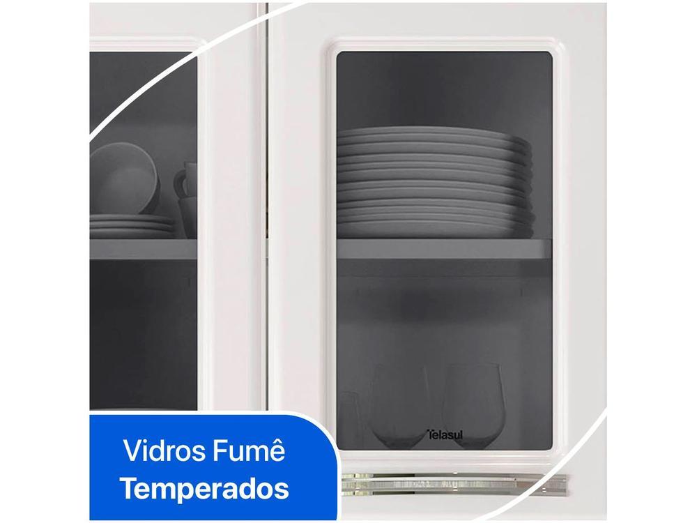 Balcão de Cozinha Telasul Aço 3 Portas 2 Gavetas Ágata - 8