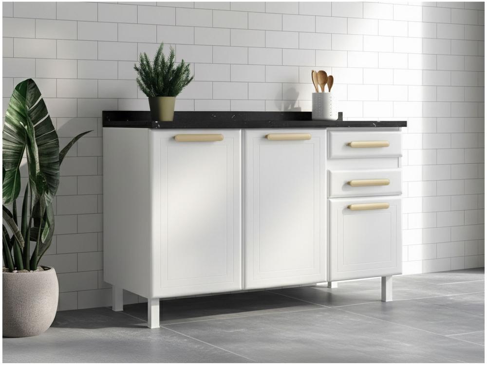 Balcão de Cozinha Telasul Aço 3 Portas 2 Gavetas Ágata - 2