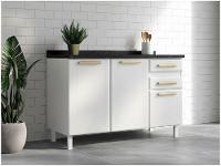 Balcão de Cozinha Telasul Aço 3 Portas 2 Gavetas Ágata - 2