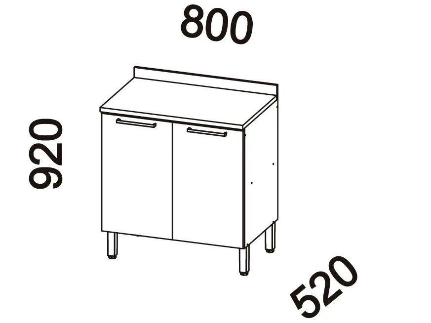 Balcão de Cozinha Telasul 2 Portas Sálvia - 9