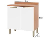 Balcão de Cozinha Telasul 2 Portas Sálvia - 8