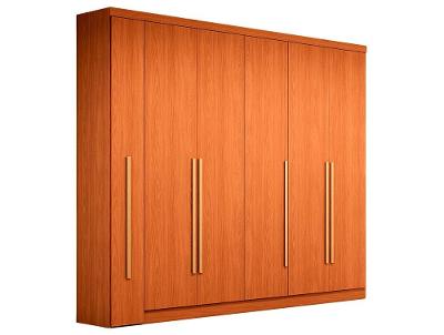 Guarda-roupa Casal com Espelho 6 Gavetas 6 Portas Kappesberg Dakota Classic