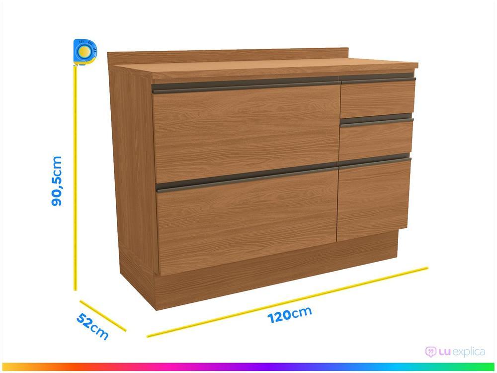 Balcão de Cozinha com Tampo Kappesberg Maxxi - 3