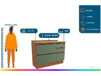 Balcão de Cozinha com Tampo Kappesberg 4 Gavetas Maxxi - 2