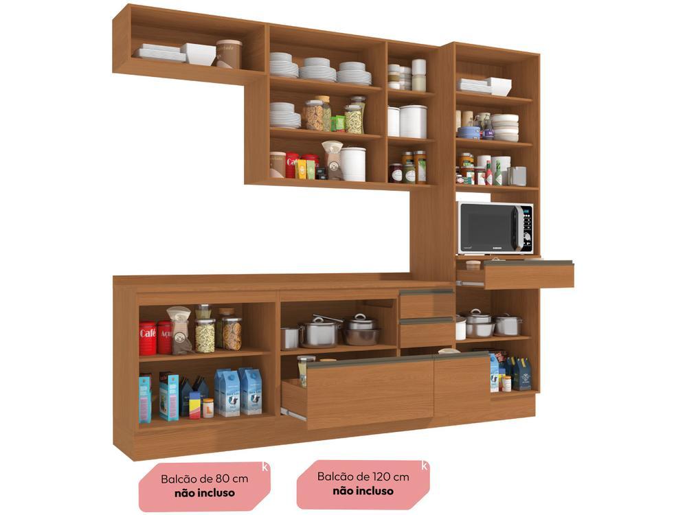 Armário de Cozinha Compacta Kappesberg Maxxi 8 Portas 1 Gaveta - 5