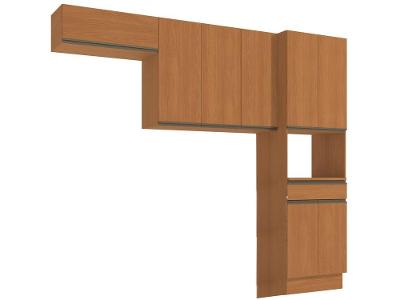 Armário de Cozinha Compacta Kappesberg Maxxi 8 Portas 1 Gaveta