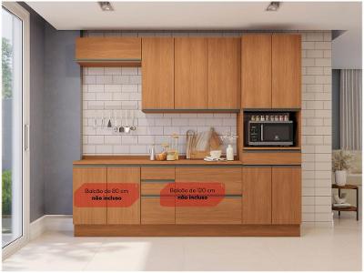 Armário de Cozinha Compacta Kappesberg Maxxi 8 Portas 1 Gaveta