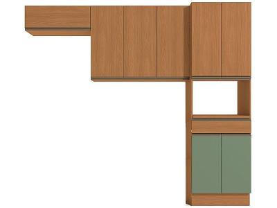 Armário de Cozinha Compacta Kappesberg Maxxi 8 Portas 1 Gaveta
