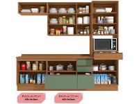 Armário de Cozinha Compacta Kappesberg Maxxi 8 Portas 1 Gaveta - 5