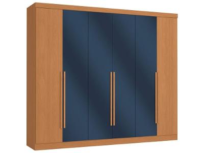 Guarda-roupa Casal 4 Gavetas 6 Portas Kappesberg Roma