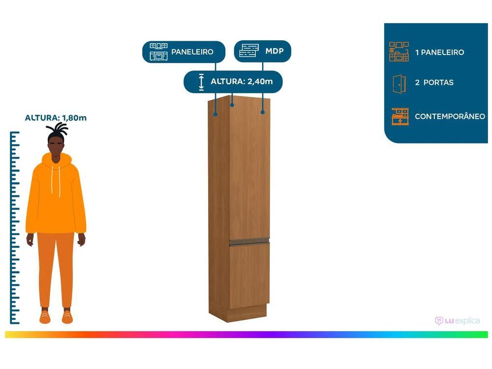 Armário de Cozinha Paneleiro Simples 2 Portas Kappesberg Maxxi - 2