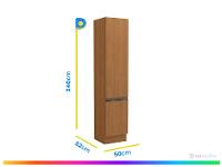 Armário de Cozinha Paneleiro Simples 2 Portas Kappesberg Maxxi - 6