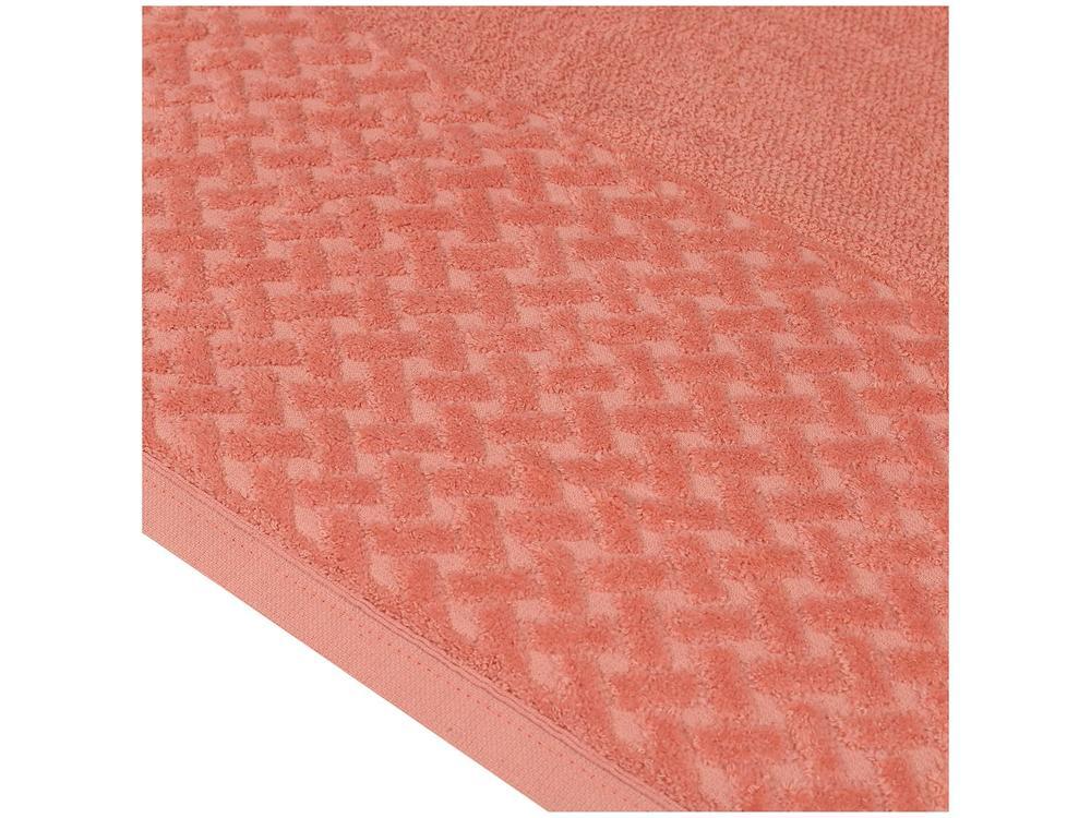 Jogo de Toalhas de Banho e Rosto Atlântica 100% Algodão Finesse Pêssego 4 Peças - 11