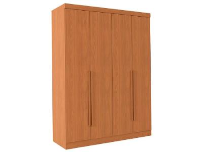 Guarda-roupa Solteiro 2 Gavetas 4 Portas Kappesberg Roma