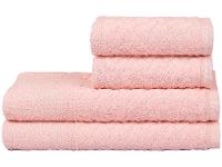 Jogo de Toalhas de Banho e Rosto Atlântica 100% Algodão Finesse Rosa Fada 4 Peças - 1