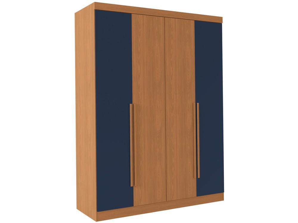 Guarda-roupa Solteiro 2 Gavetas 4 Portas Kappesberg Roma - 5