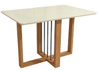 Mesa de Jantar 4 Cadeiras Retangular Tampo de MDF com Vidro Malbec Kappesberg - 6