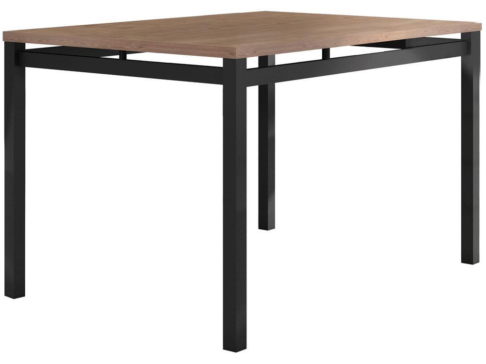 Mesa de Jantar 6 Cadeiras Retangular Preto Fosco Artefamol Valência - 7