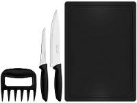 Jogo de Facas para Churrasco Tramontina Inox com Tábua Plenus 4 Peças - 1