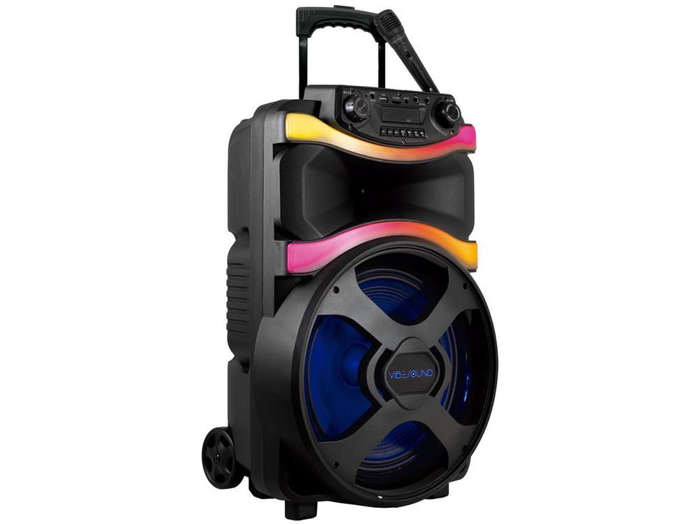 Caixa de Som Amplificada Bluetooth Vibe Sound V12 Power 800W USB com Microfone - 17