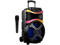 Caixa de Som Amplificada Bluetooth Vibe Sound V12 Power 800W USB com Microfone - 1