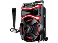 Caixa de Som Amplificada Bluetooth Vibe Sound V12 Power 800W USB com Microfone - 7